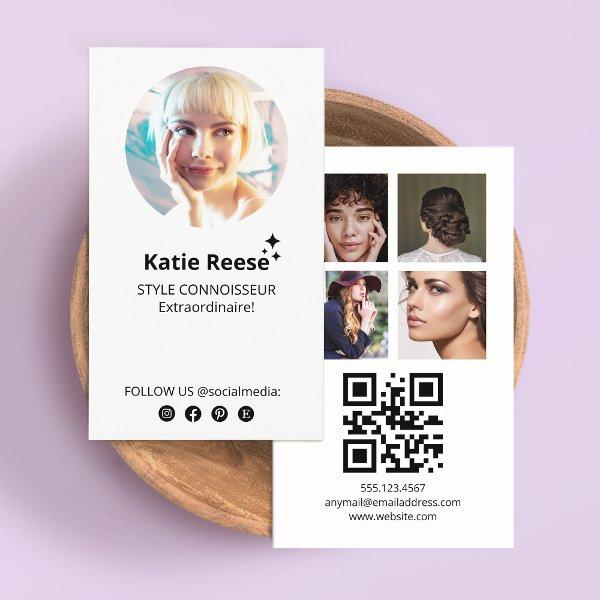 Simple Instagram Follow Me Photo Grid, QR Code
