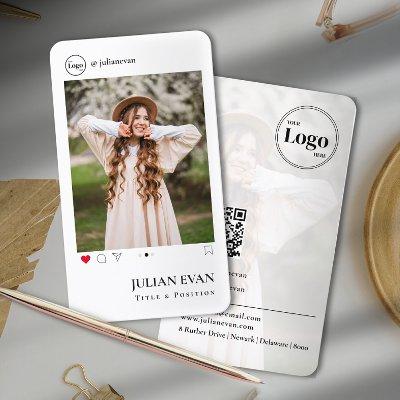 Simple Instagram Profile Photo White