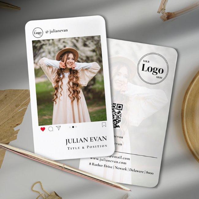 Simple Instagram Profile Photo White