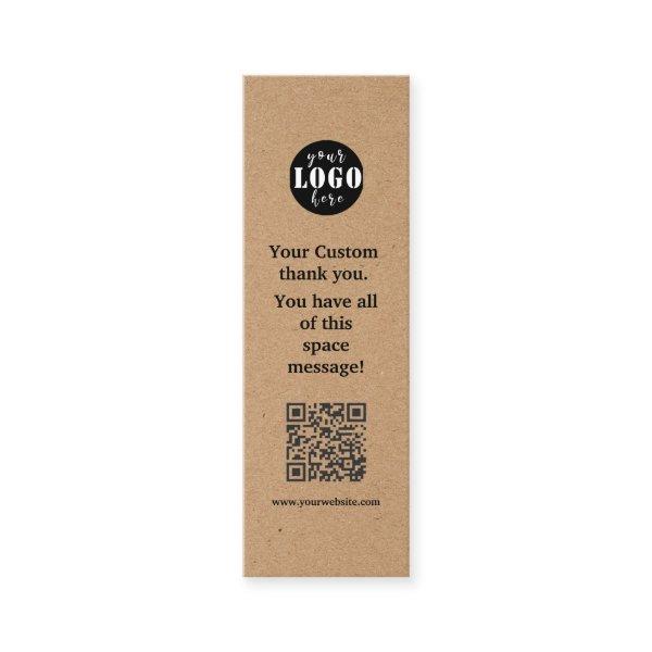 Simple Kraft Paper Bookmark Card