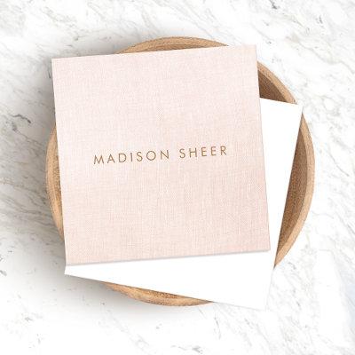 Simple, Light Blush Pink, Stylish Minimalistic Square