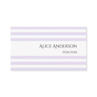 Simple Light Lavender Chic Pastel Stripes Minimal
