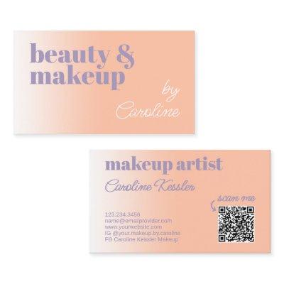 Simple Light Orange Lilac Violet White Typography