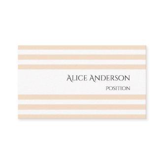 Simple Lignt Cream Pastel Stripes Elegant Minimal