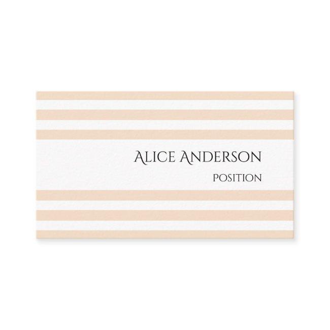 Simple Lignt Cream Pastel Stripes Elegant Minimal