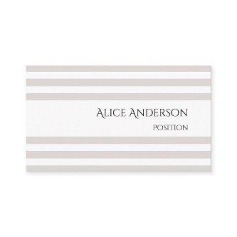 Simple Lignt Grey Pastel Stripes Geometric Chic