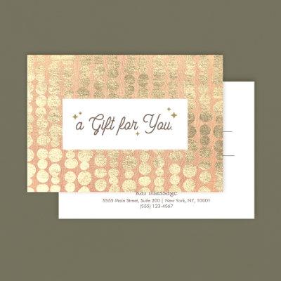 Simple Linen (image) Gold Pattern Gift Certificate