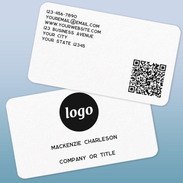 Simple Logo and QR Code
