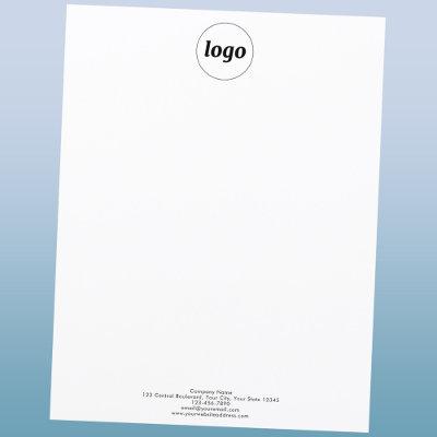 Simple Logo and Text Professional Letterhead