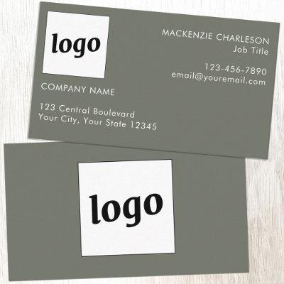 Simple Logo and Text Sage Green