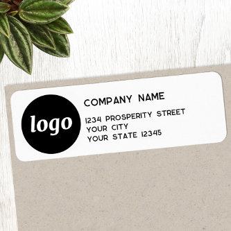 Simple Logo Company Return Address Label