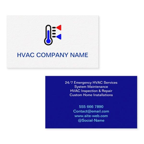 Simple Logo (Heat, Cool) Professional AC HVAC