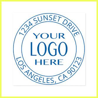 Simple Logo Replacement & Customizable Text Self-inking Stamp