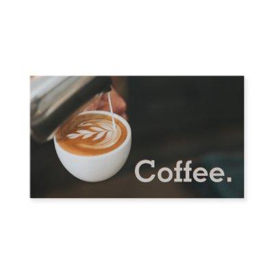 Simple Loyalty Pour Coffee Art Punch-Card
