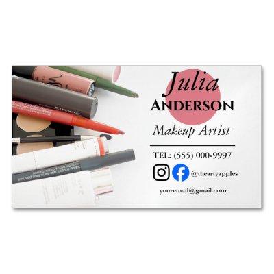 simple Makeup Artist MUA photo small business  Magnet