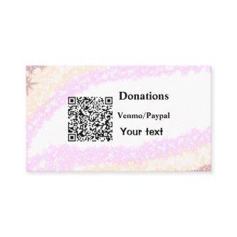 Simple minimal add barcode donations venmo paypal