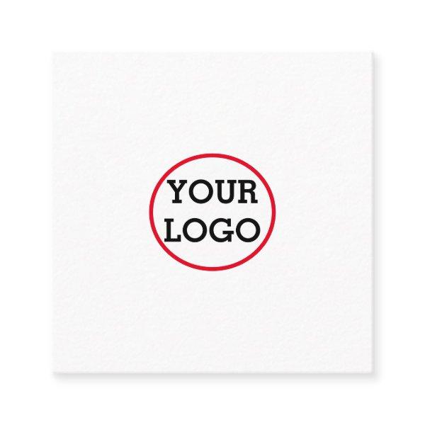 SIMPLE MINIMAL ADD YOUR LOGO CUSTOM TEXT HERE BUSI CALLING CARD