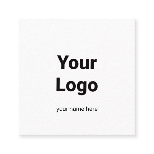 SIMPLE MINIMAL ADD YOUR LOGO CUSTOM TEXT HERE BUSI SQUARE