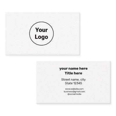SIMPLE MINIMAL ADD YOUR LOGO CUSTOM TEXT HERE