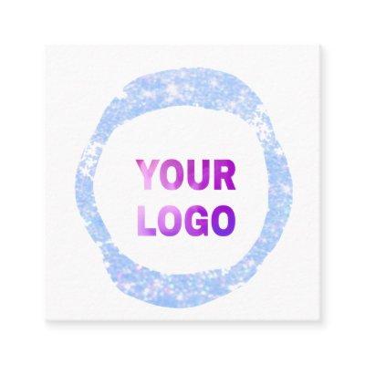 simple minimal add your logo/design here text glit square
