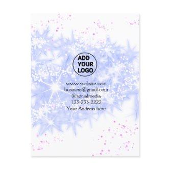 simple minimal add your logo/design here text name postcard