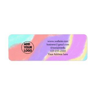 simple minimal add your logo/design here text  pos label