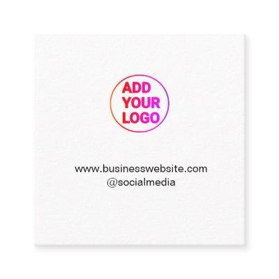 simple minimal add your logo/design watercolor   square