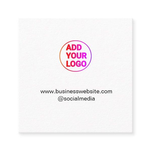 simple minimal add your logo/design watercolor   square