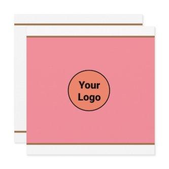Simple minimal add your logo text name announcement