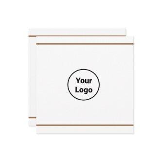 Simple minimal add your logo text name card