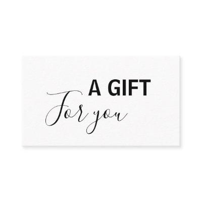 simple minimal add your name address text discount card