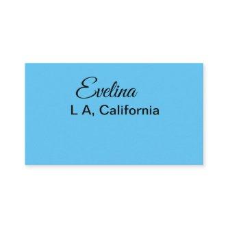 Simple minimal add your name text place city custo