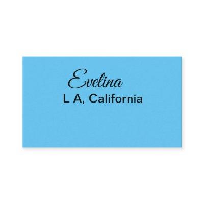 Simple minimal add your name text place city custo