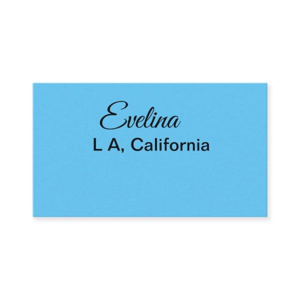 Simple minimal add your name text place city custo