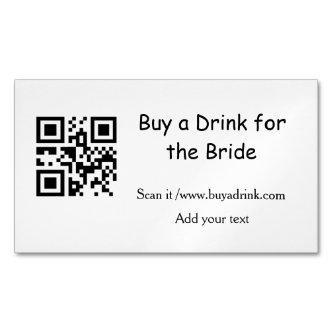 Simple minimal bachelorette buy a bride drink barc  magnet