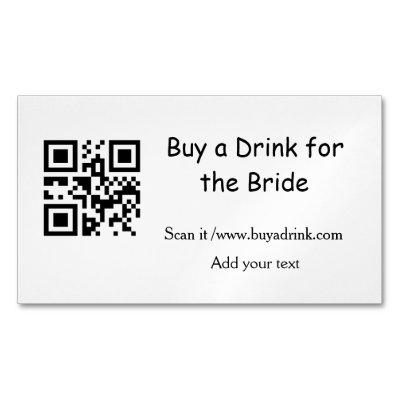 Simple minimal bachelorette buy a bride drink barc  magnet