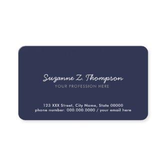 simple & minimal basic deep-blue professional