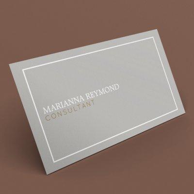 simple minimal basic gray consultant elegant