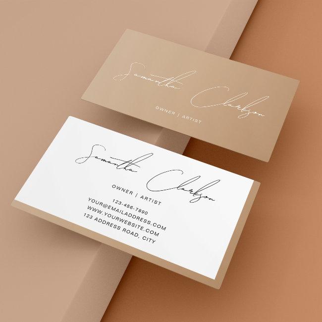 Simple Minimal Boho Modern Handwritten Script
