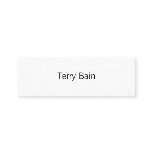 Simple Minimal Center Front and Back Calling Card