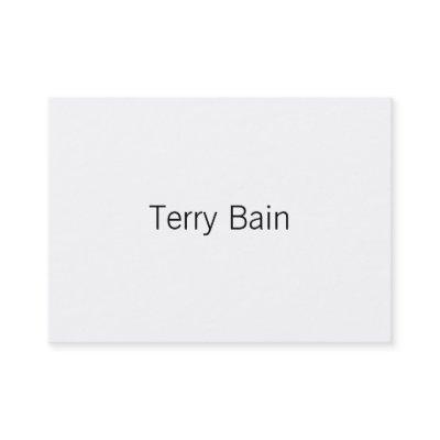 Simple Minimal Center Front and Back Calling Card