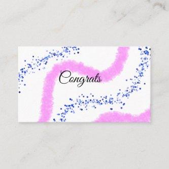 Simple minimal congratulations add your text name