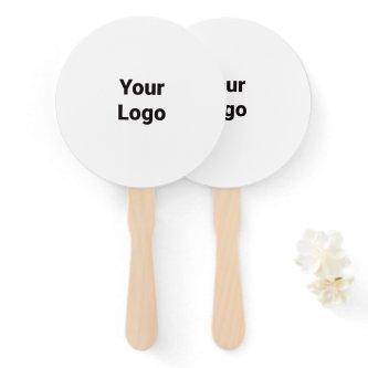 Simple minimal elegant custom logo here company cl hand fan