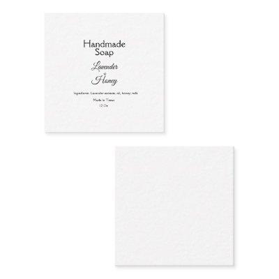 simple minimal lavender soap small business logo c square
