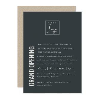 Simple Minimal Logo Business Grand Opening Invite