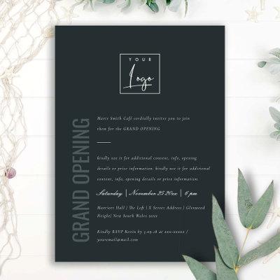 Simple Minimal Logo Business Grand Opening Invite