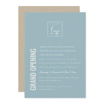 Simple Minimal Logo Business Grand Opening Invite