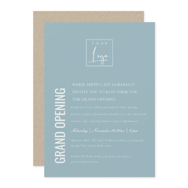 Simple Minimal Logo Business Grand Opening Invite