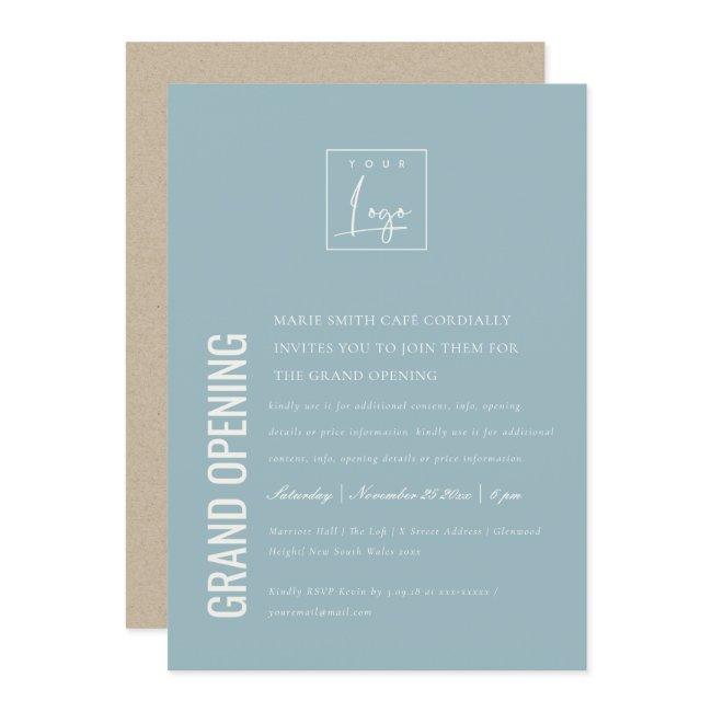 Simple Minimal Logo Business Grand Opening Invite