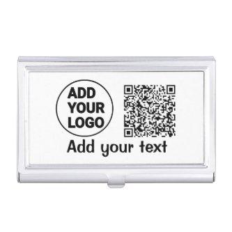 Simple minimal q r code add logo scan code name te  case